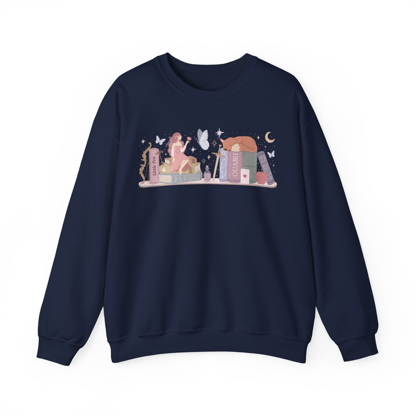 Little Fox Gildan Crewneck Sweatshirt, Evangeline Fox OUABH Merch, Stephanie Garber Officially Licensed, Fantasy Romance Book Reader Gift