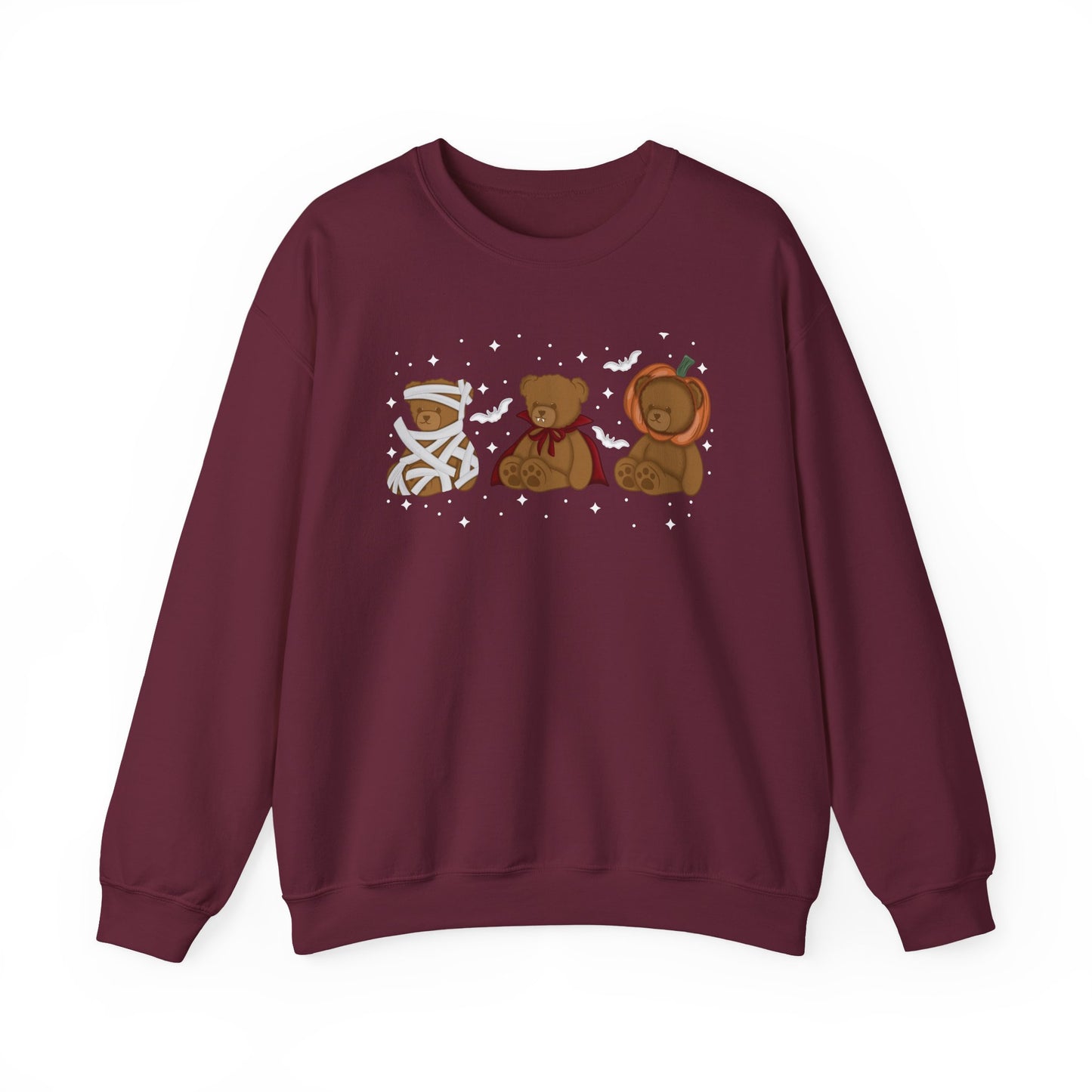 Beary Scary Halloween Sweatshirt, Spooky Cute Teddy Bear Crewneck