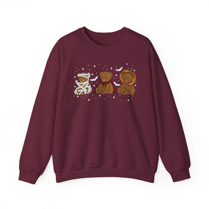 Beary Scary Halloween Sweatshirt, Spooky Cute Teddy Bear Crewneck