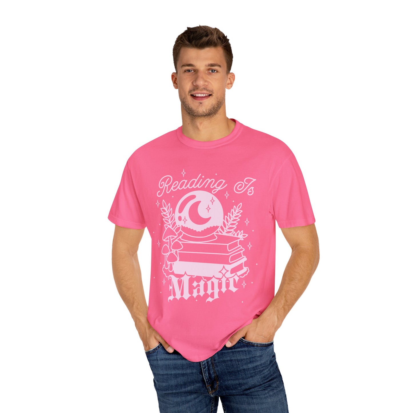Reading is Magic Whimsical Reader T-shirt, Fantasy Reader Merch, Cottagecore Fairycore Witchy Aesthetic, Bookish Tshirt