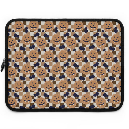 Damons Pancakes Laptop Sleeve, Vampire Lover MacBook Cover, Padded Laptop Case, Cute office accessories