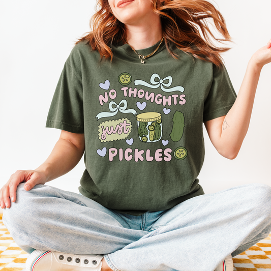 No thoughts just Pickles Tshirt, Pickle Lover Tshirt