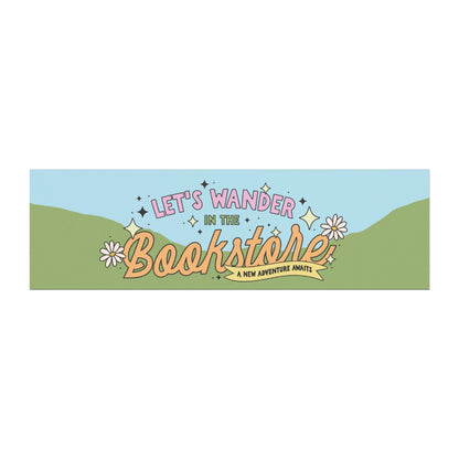 On My Way to the Bookstore Car Magnet, Bookish Bumper Sticker Magnet, Book Lover Gifts, Cute Reader Car Accessories