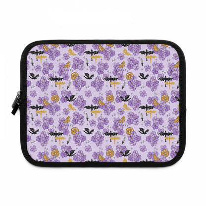 Violets and Dragons Laptop Sleeve, Fantasy Reader Gifts, Cute Laptop Case, MacBook Case, Ipad Case