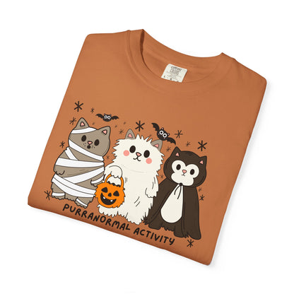 Purranormal Cativity Spooky Cute Design - Halloween Cat Lover Shirt - Spooky Season Tshirt - Cat Mom Gifts - Cat Tshirt