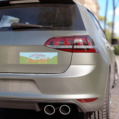 On My Way to the Bookstore Car Magnet, Bookish Bumper Sticker Magnet, Book Lover Gifts, Cute Reader Car Accessories