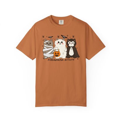 Purranormal Cativity Spooky Cute Design - Halloween Cat Lover Shirt - Spooky Season Tshirt - Cat Mom Gifts - Cat Tshirt