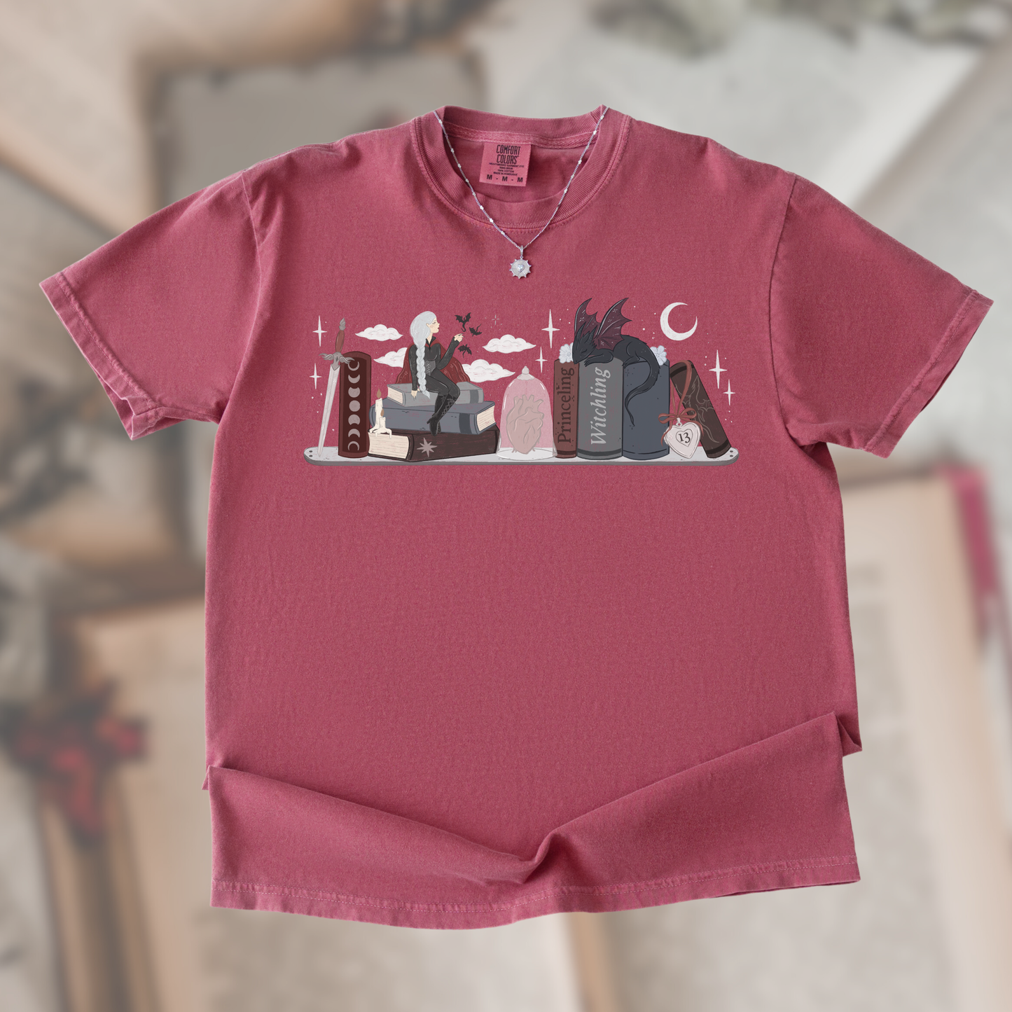 Manon Bookshelf Shirt, Throne of Glass Merch