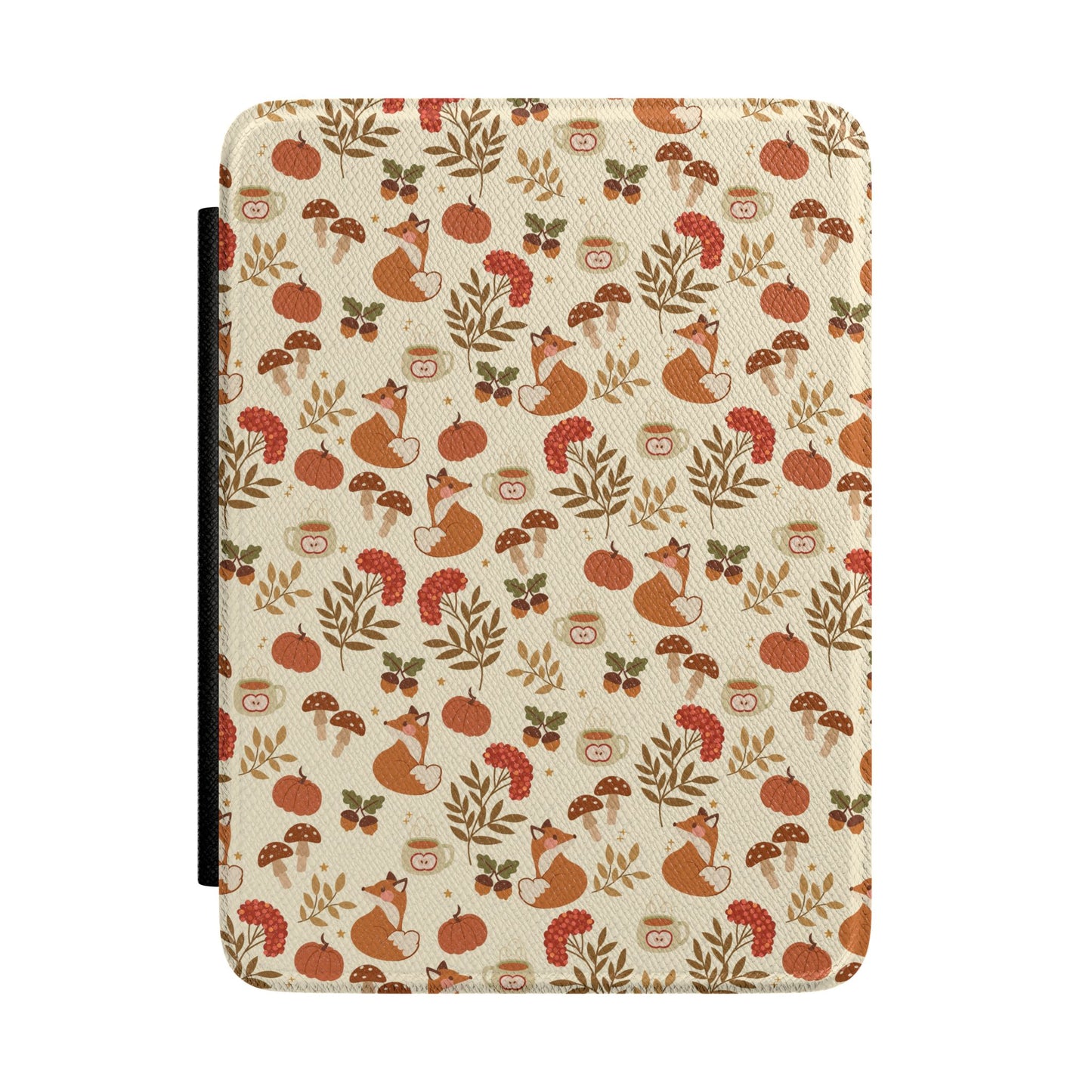 Kawaii Cute Fox and Mushroom Kindle Case, Cozy Autumn Paperwhite Case, Fall Lover, Bookish Gifts