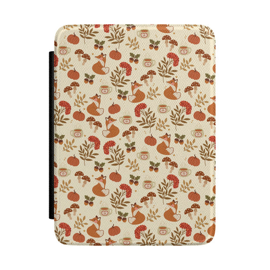 Kawaii Cute Fox and Mushroom Kindle Case, Cozy Autumn Paperwhite Case, Fall Lover, Bookish Gifts