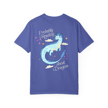 Probably Reading About Dragons Fantasy Lover Tshirt, Bookish Merch, Book lover Gifts, Booktok Romantasy Reads