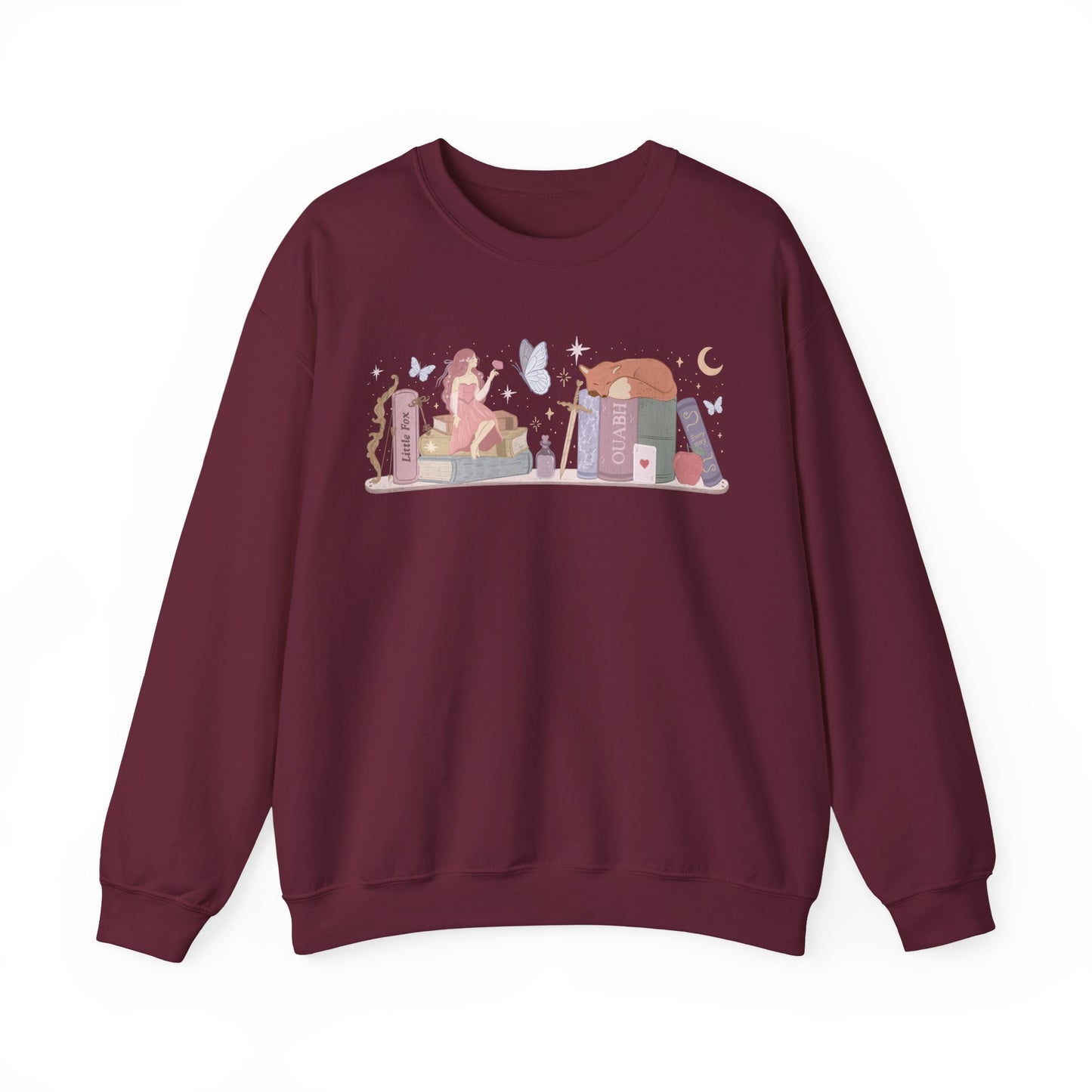 Little Fox Gildan Crewneck Sweatshirt, Evangeline Fox OUABH Merch, Stephanie Garber Officially Licensed, Fantasy Romance Book Reader Gift