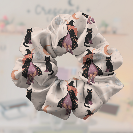 Witchy Disco Satin Scrunchie