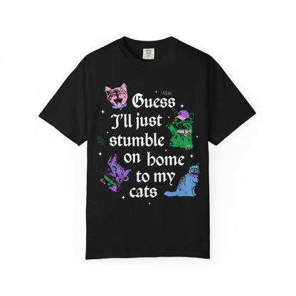 Gorgeous Stumble On Home to My Cats Shirt