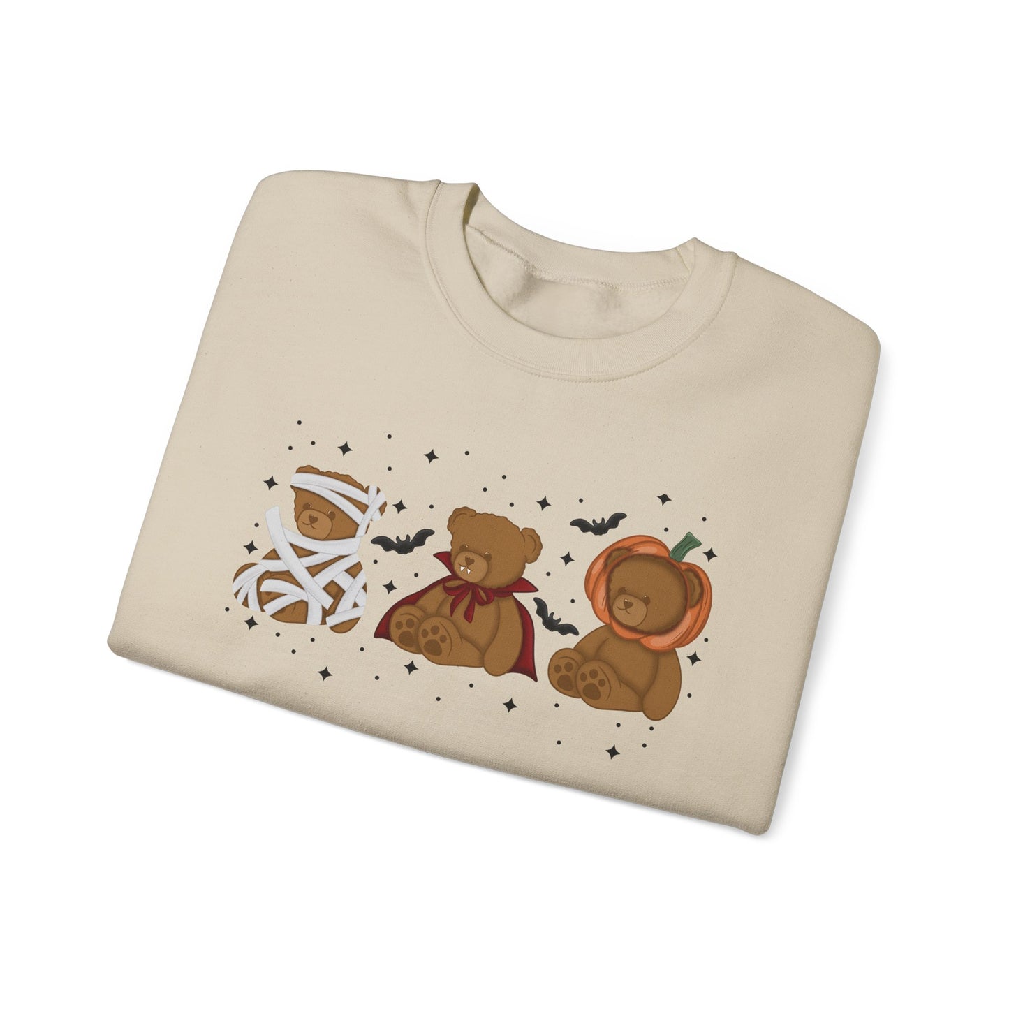 Beary Scary Halloween Sweatshirt, Spooky Cute Teddy Bear Crewneck