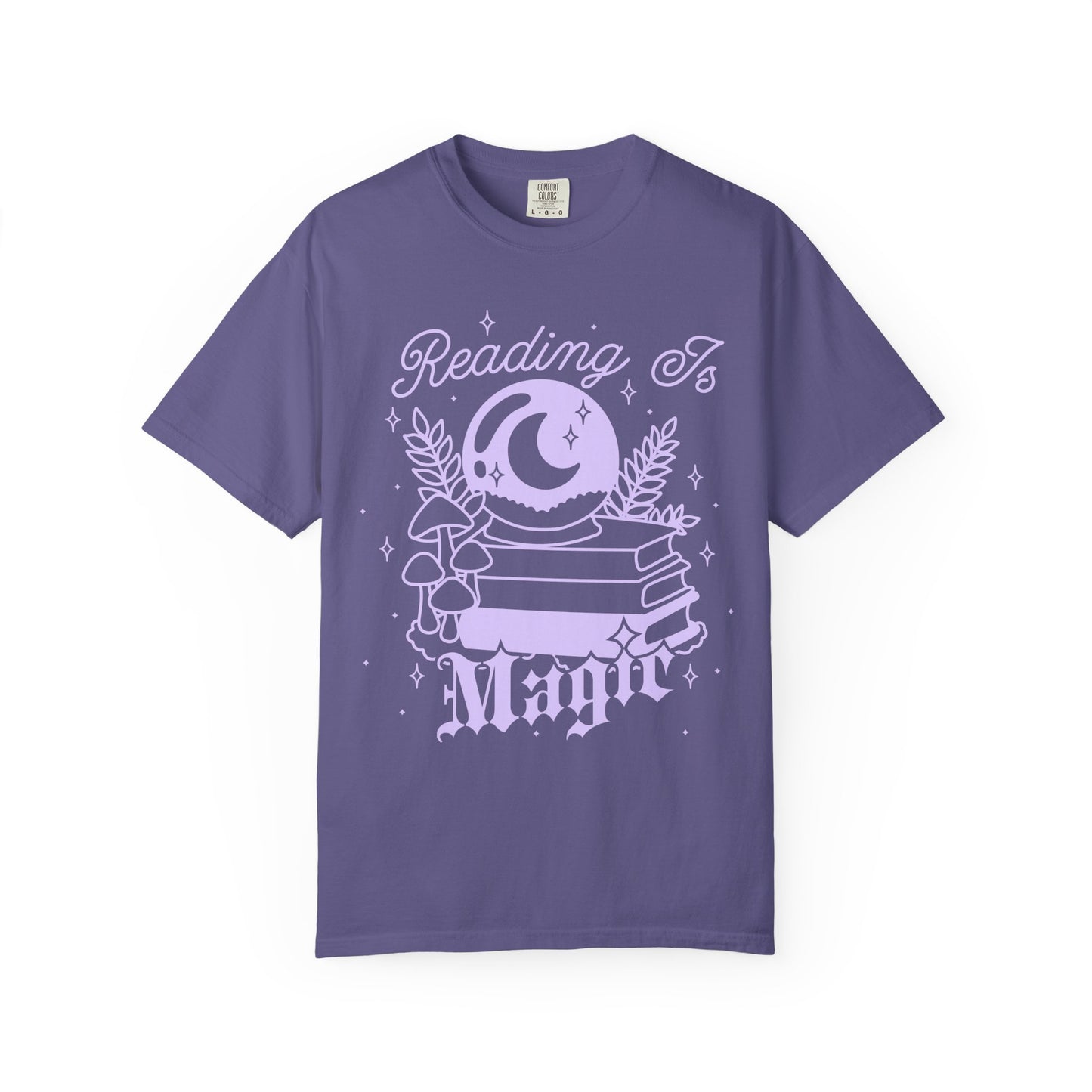 Reading is Magic Whimsical Reader T-shirt, Fantasy Reader Merch, Cottagecore Fairycore Witchy Aesthetic, Bookish Tshirt