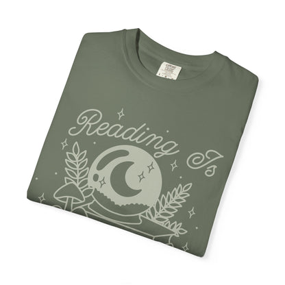 Reading is Magic Whimsical Reader T-shirt, Fantasy Reader Merch, Cottagecore Fairycore Witchy Aesthetic, Bookish Tshirt