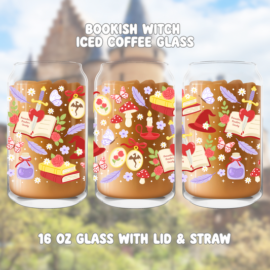 Witchy Spring Iced Coffee Glass