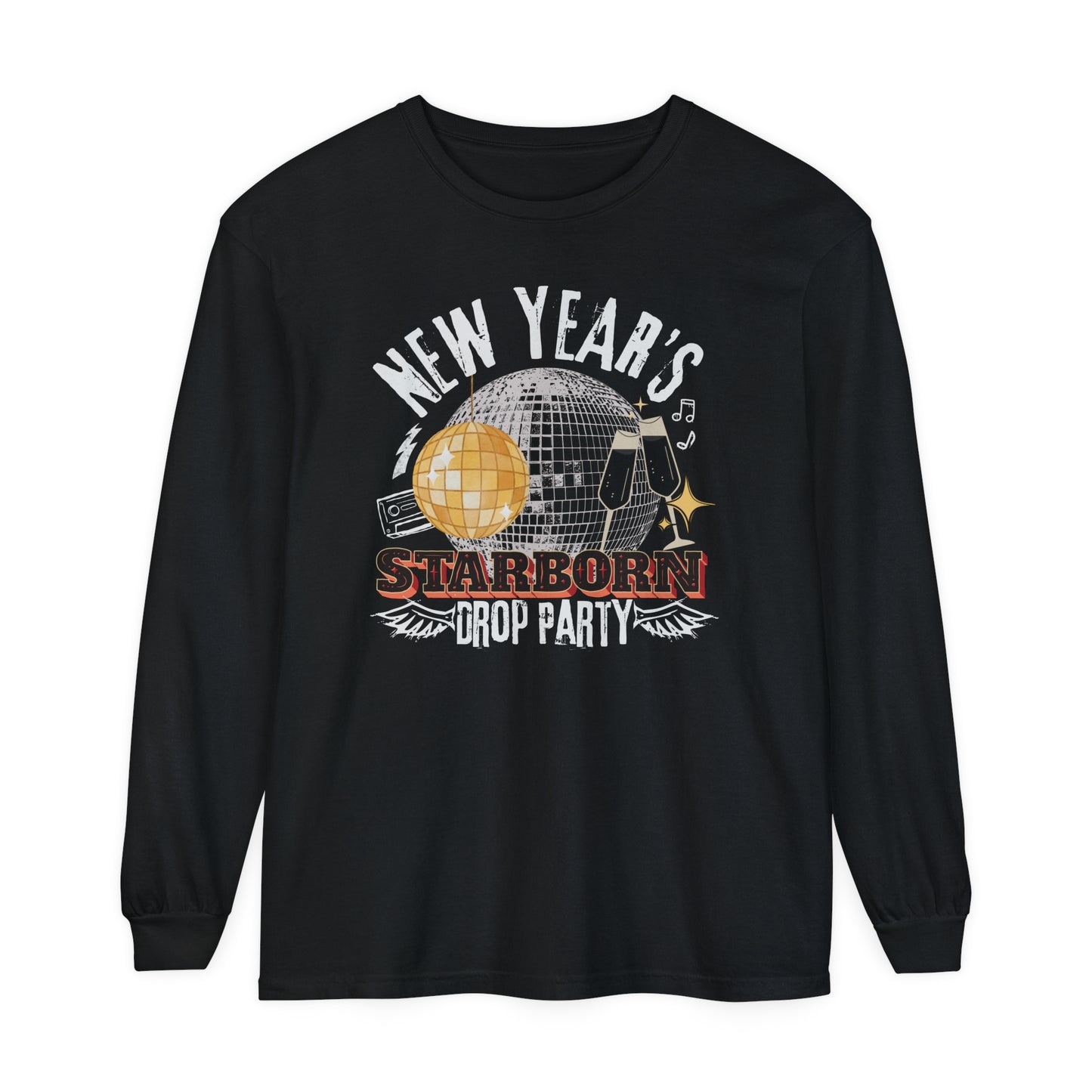 Crescent City Starborn New Years Party LONG SLEEVE comfort color T-Shirt | Officially Licensed SJM Merch