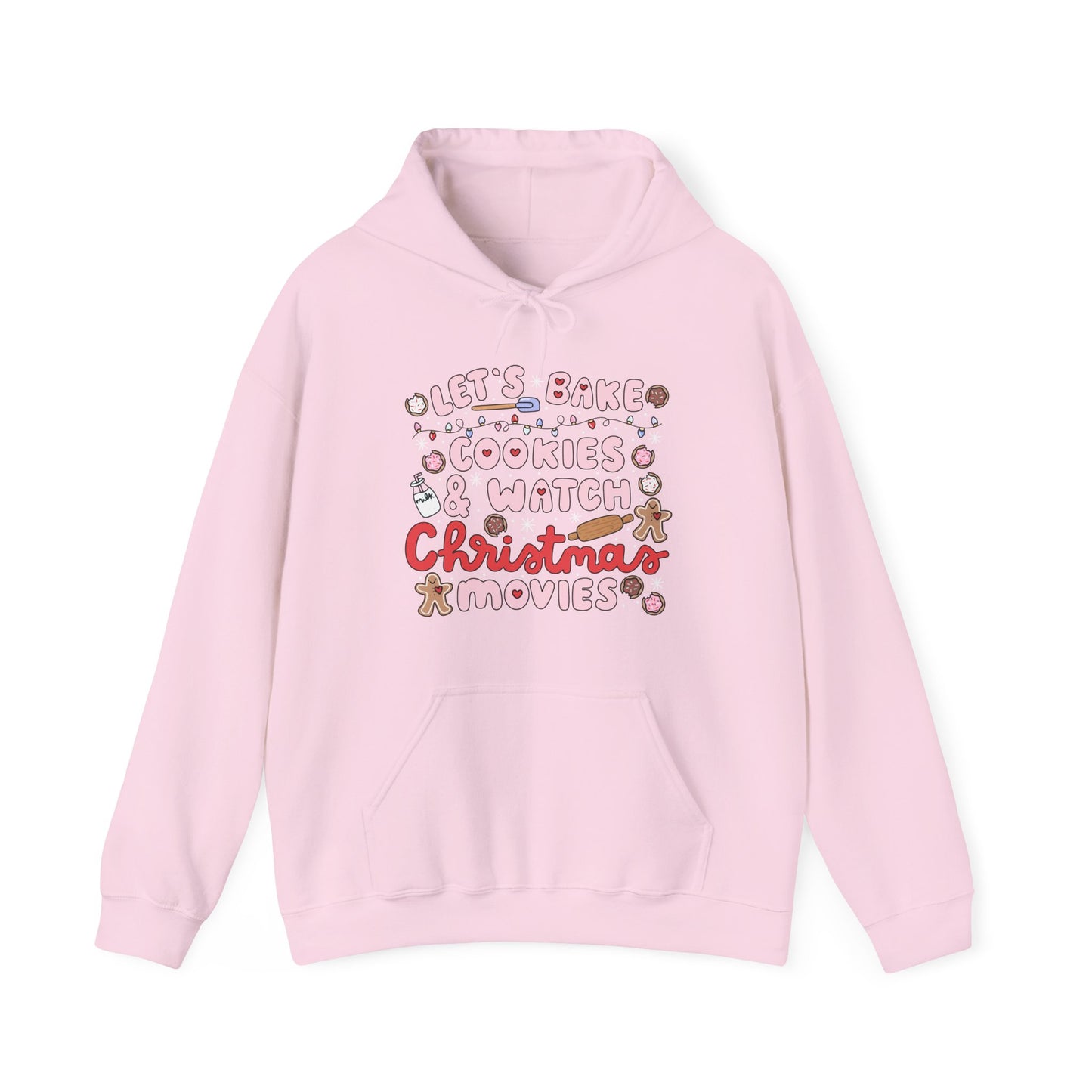Let's Bake Cookies and Watch Christmas Movies Hoodie, Christmas Baking Sweatshirt, Cute Cozy Holiday Sweatshirt, Christmas Lover