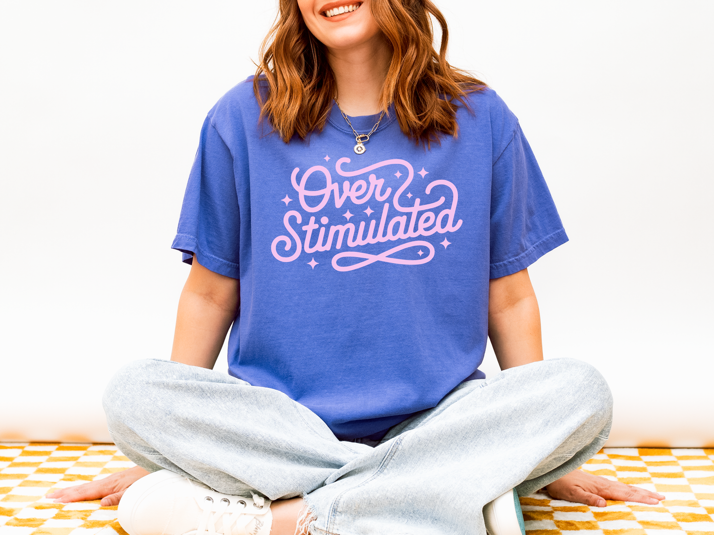 Overstimulated Tshirt, Mental Health Anxiety Awareness Shirt, Self Care, Anxious Girlies Shirt