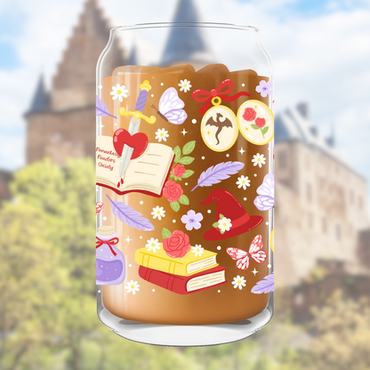 Witchy Spring Iced Coffee Glass