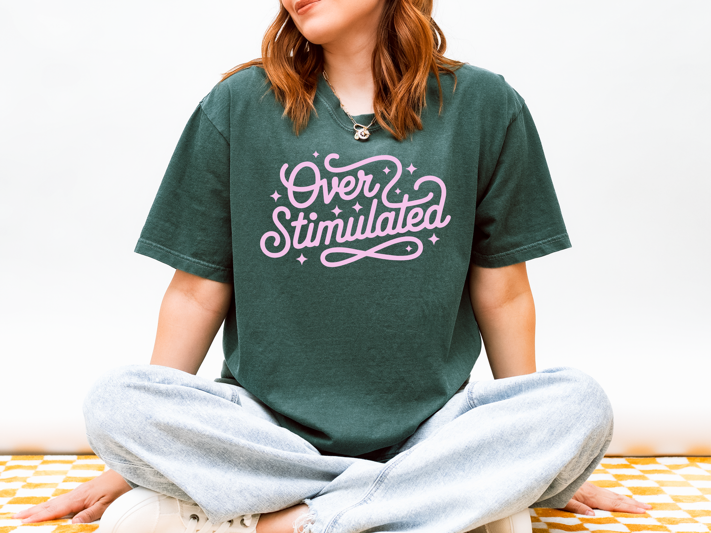 Overstimulated Tshirt, Mental Health Anxiety Awareness Shirt, Self Care, Anxious Girlies Shirt