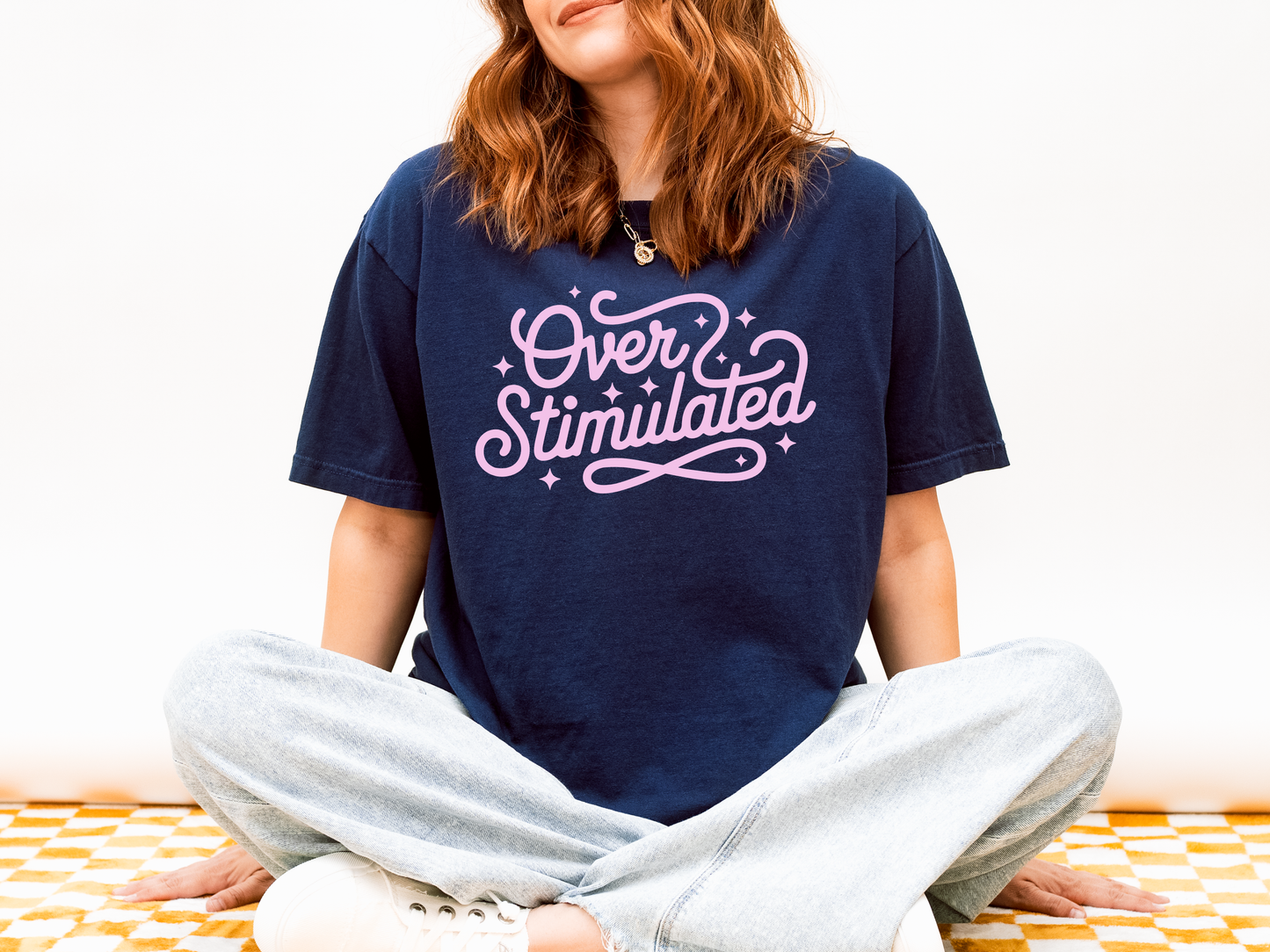 Overstimulated Tshirt, Mental Health Anxiety Awareness Shirt, Self Care, Anxious Girlies Shirt