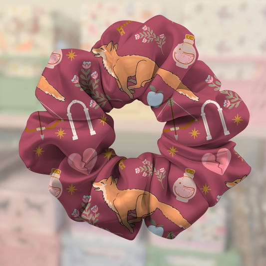OUABH Little Fox Officially Licensed  Satin Scrunchie