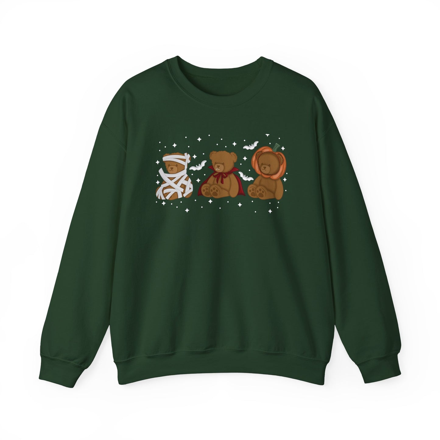 Beary Scary Halloween Sweatshirt, Spooky Cute Teddy Bear Crewneck