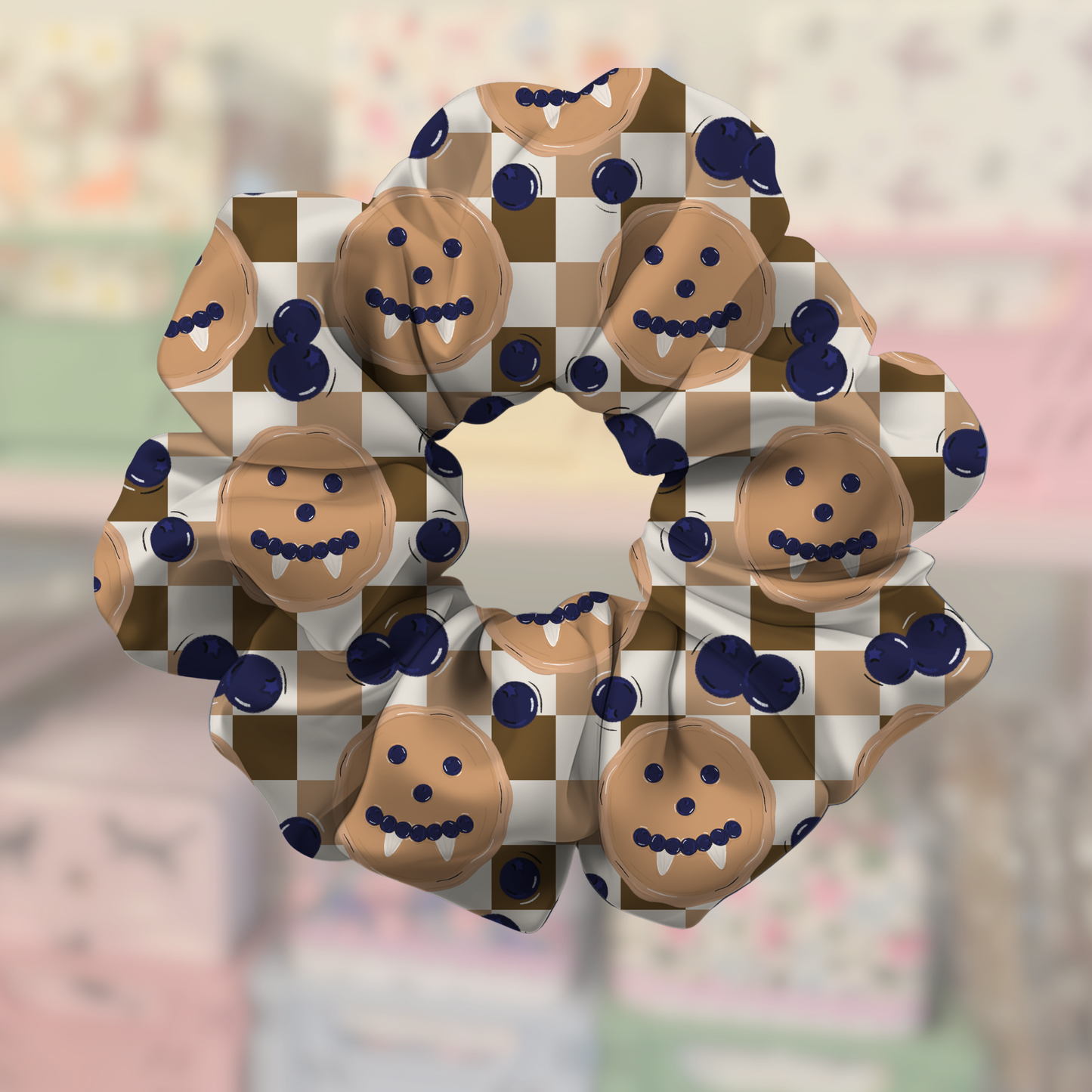 Damons Pancakes TVD Satin Scrunchie