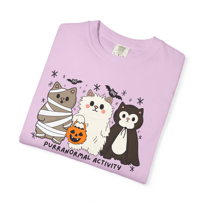 Purranormal Cativity Spooky Cute Design - Halloween Cat Lover Shirt - Spooky Season Tshirt - Cat Mom Gifts - Cat Tshirt