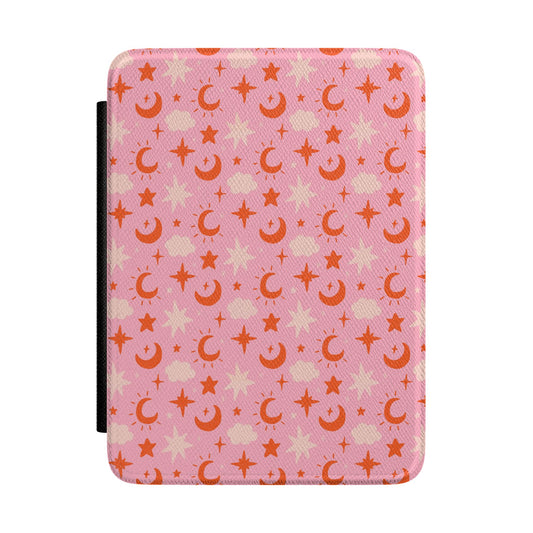 Pink Celestial Star and Moon Kindle Case, Paper White 7 and Colorsoft
