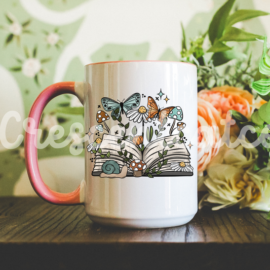 Fairycore Bookish Garden Mug