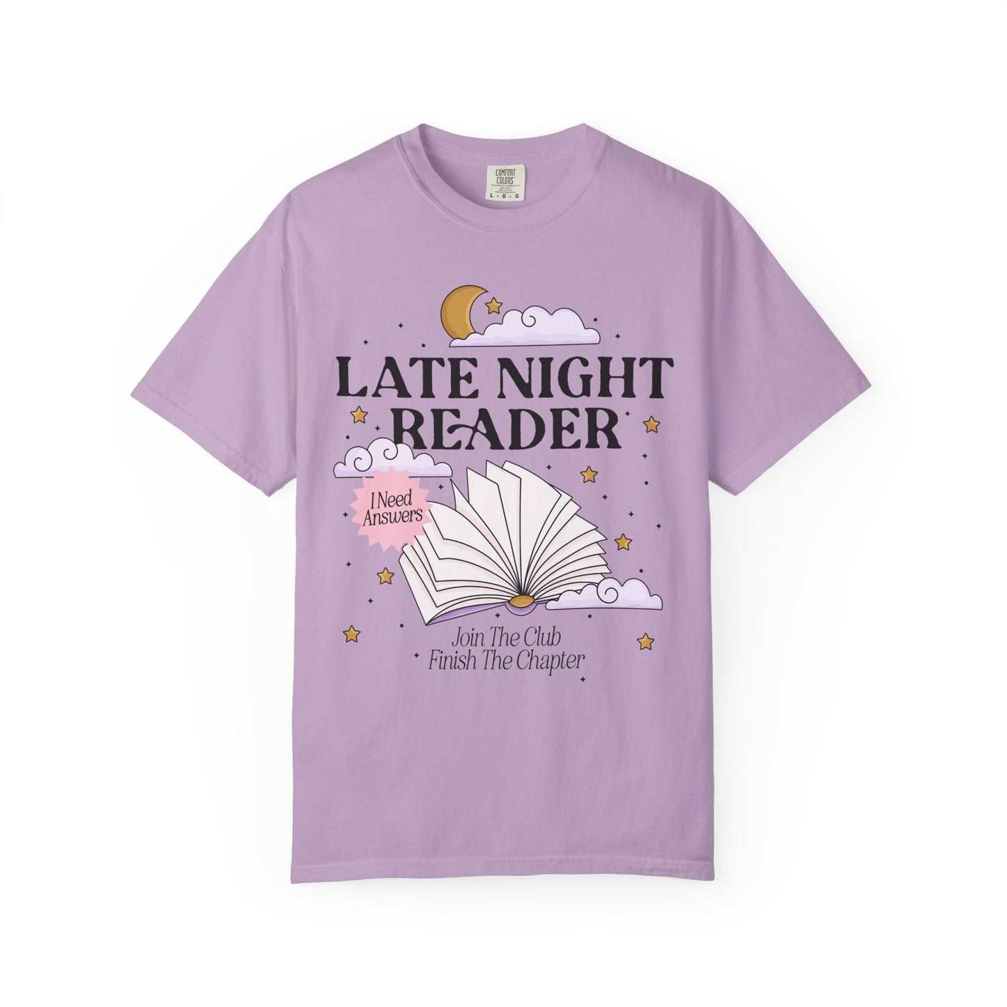 Late Night Reader Bookish Tshirt, One More Chapter