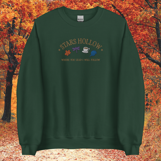 Stars Hollow Embroidered Crewneck