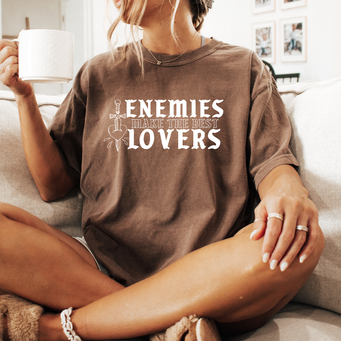 Enemies Make the Best Lover ( with Back Design) Bookish T-Shirt