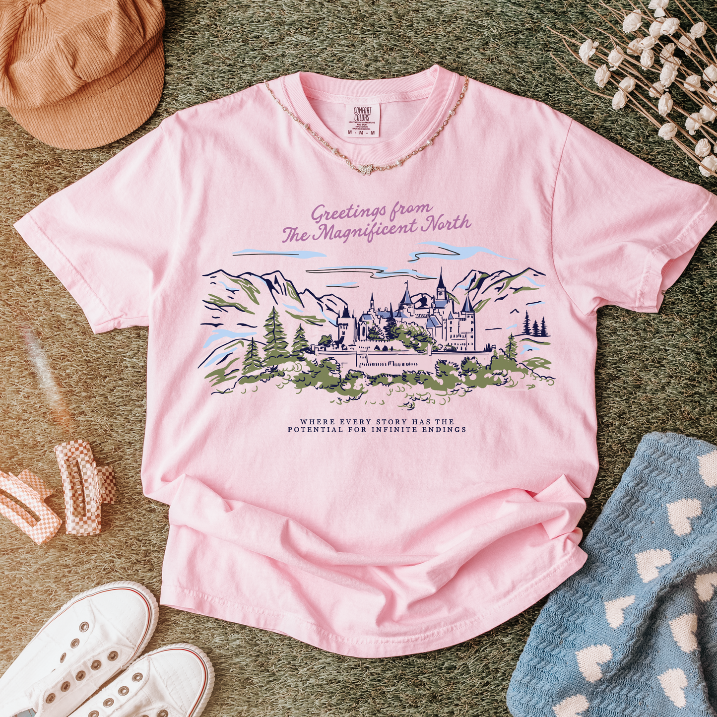 Greetings from the Magnificent North T-shirts OUABH EvangelineFox Little Fox Officially Licensed Stephanie Garber Book Merch