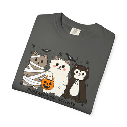 Purranormal Cativity Spooky Cute Design - Halloween Cat Lover Shirt - Spooky Season Tshirt - Cat Mom Gifts - Cat Tshirt
