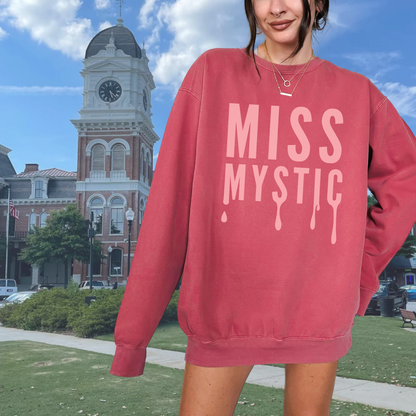 Miss Mystic TVD Crewneck Sweatshirt | Mystic Falls Vampire Town Merch