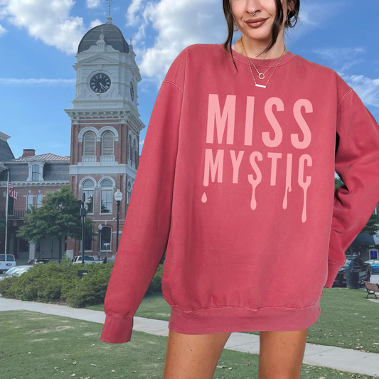 Miss Mystic TVD Crewneck Sweatshirt | Mystic Falls Vampire Town Merch