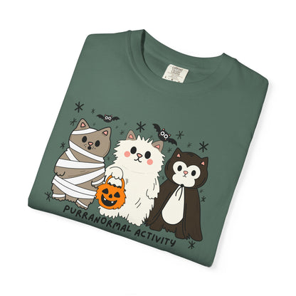 Purranormal Cativity Spooky Cute Design - Halloween Cat Lover Shirt - Spooky Season Tshirt - Cat Mom Gifts - Cat Tshirt