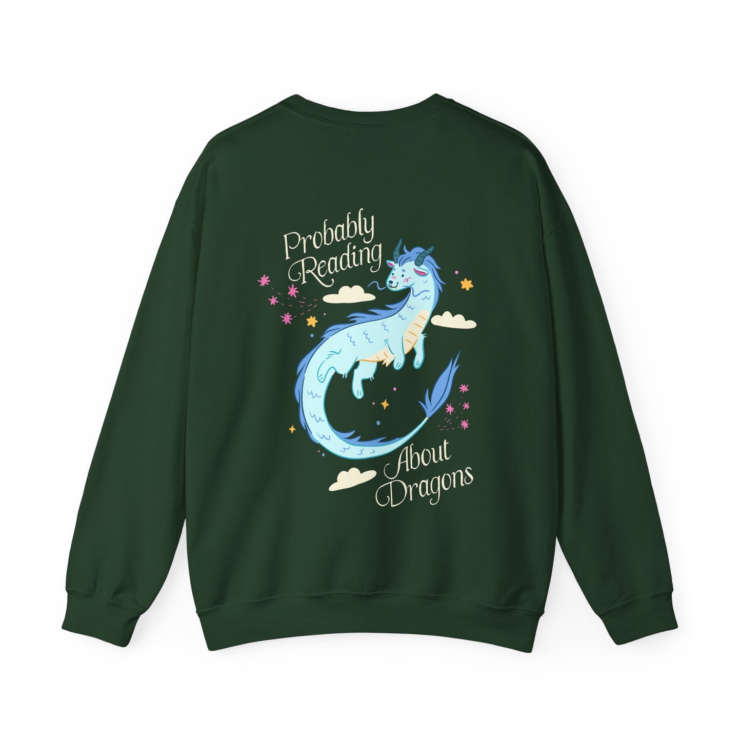 Probably Reading About Dragons Crewneck Sweatshirt