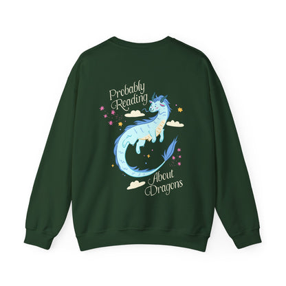 Probably Reading About Dragons Crewneck Sweatshirt
