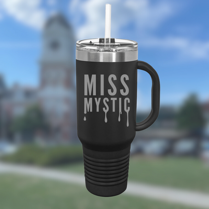 Miss Mystic TVD Tumbler | Vampire Lover Merch | Insulated Stainless Steel Water Bottle With Straw