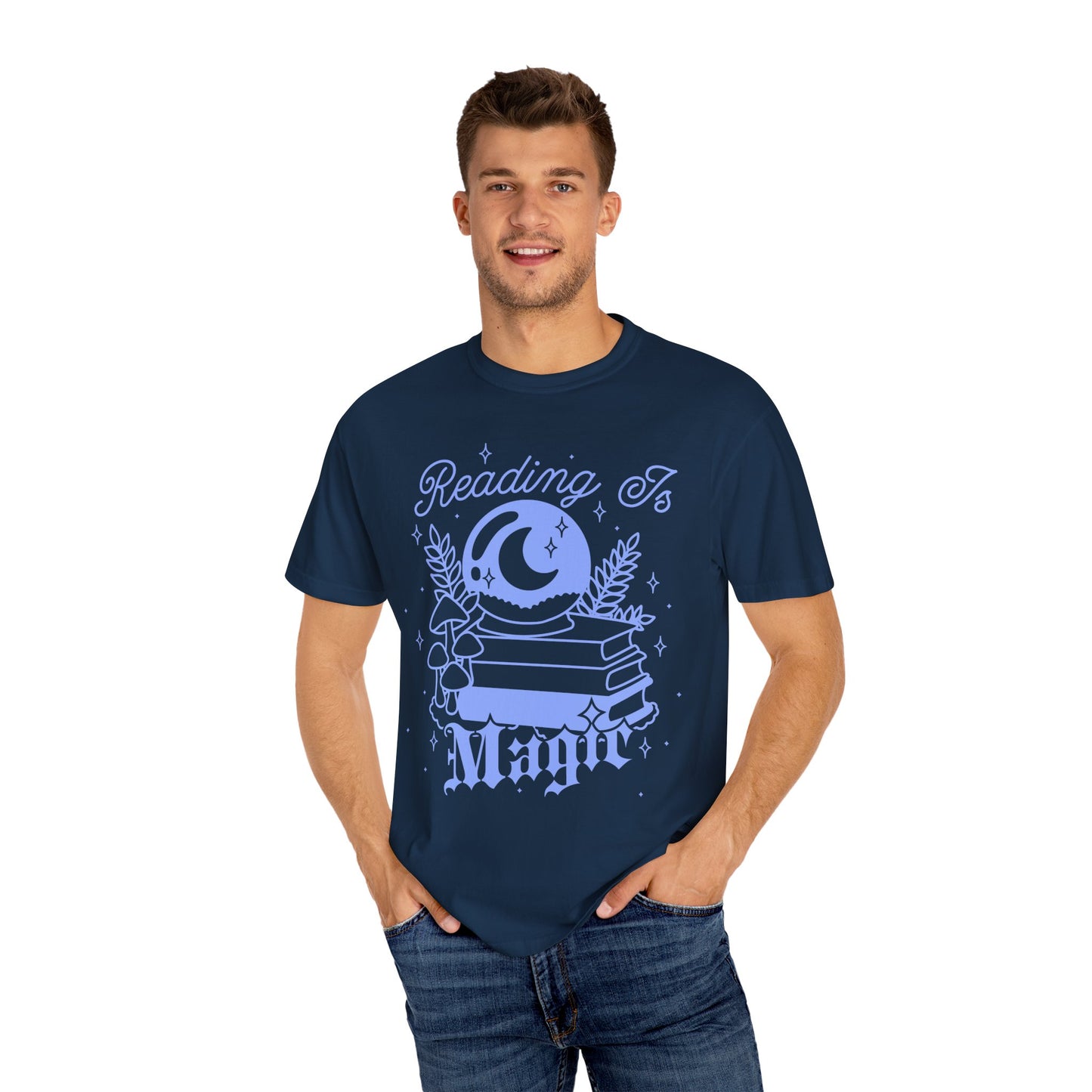 Reading is Magic Whimsical Reader T-shirt, Fantasy Reader Merch, Cottagecore Fairycore Witchy Aesthetic, Bookish Tshirt