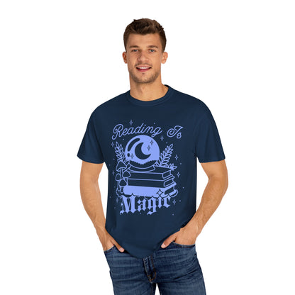 Reading is Magic Whimsical Reader T-shirt, Fantasy Reader Merch, Cottagecore Fairycore Witchy Aesthetic, Bookish Tshirt