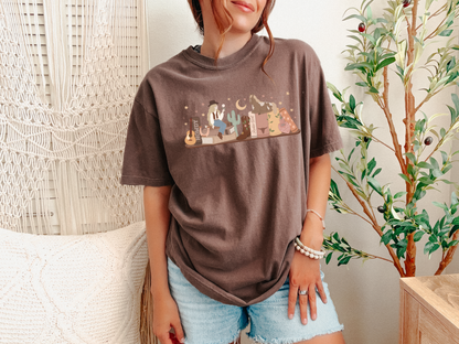 Cowboy Romance Bookshelf Tshirt (Blonde)