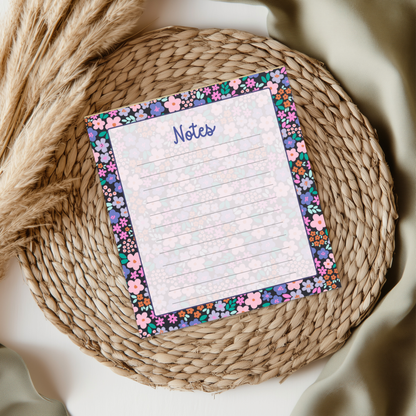 Ditsy Floral Garden Notepad