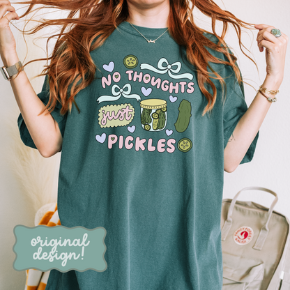 No thoughts just Pickles Tshirt, Pickle Lover Tshirt